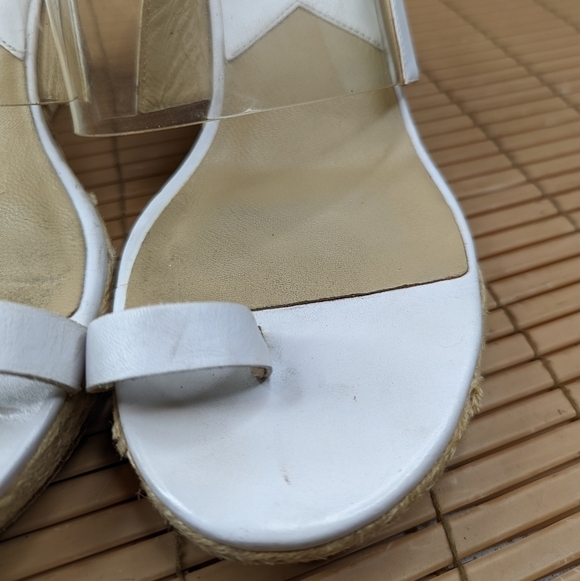 Michael Kors women's sz 6M platform espadrille toe loop sandals - Picture 8 of 10